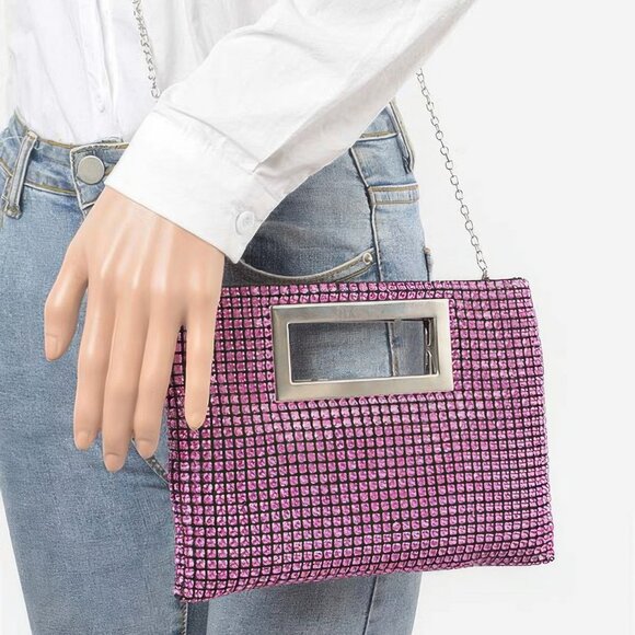 Rhinestone Flat Bag - Picture 2 of 3